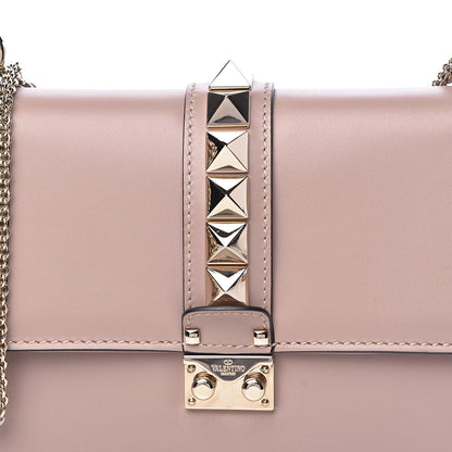 Valentino Garavani Vitello Medium Glam Lock Rockstud Flap Poudre 12 of 16