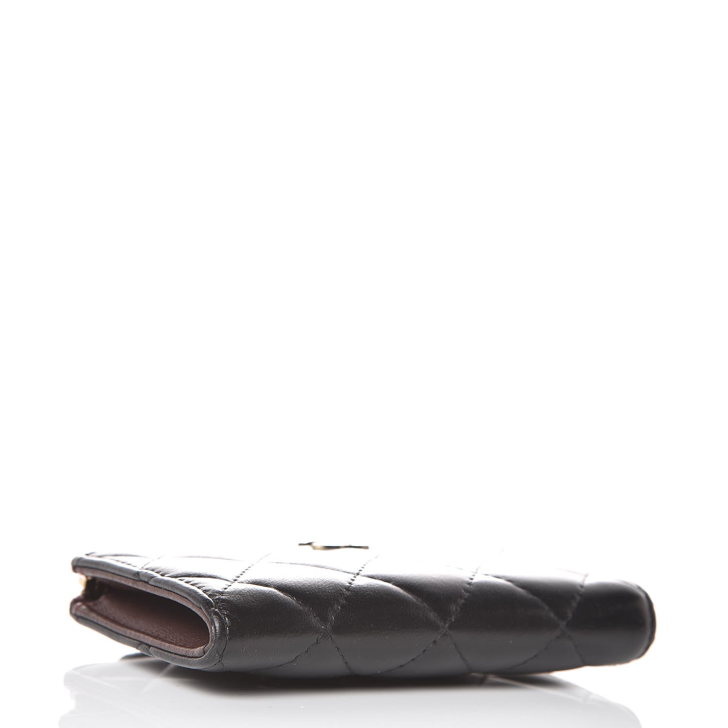 Chanel Lambskin Quilted Key Holder Case Black 4 of 8