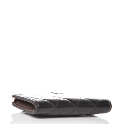 Chanel Lambskin Quilted Key Holder Case Black 4 of 8
