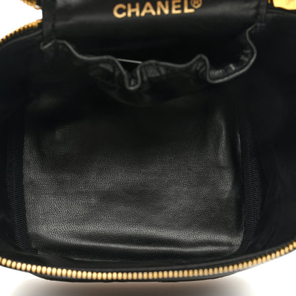 Chanel Lambskin Vanity Cosmetic Bag Black 5 of 7