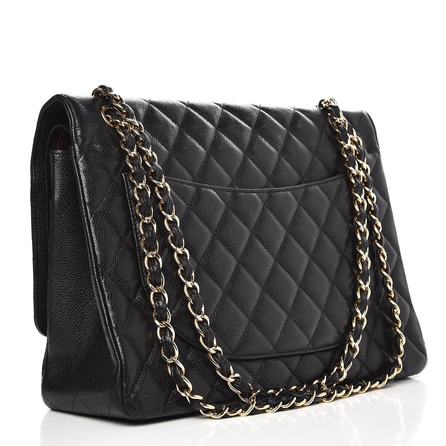 Chanel Caviar Quilted Maxi Double Flap Black 6 of 18