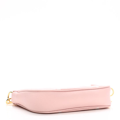 Louis Vuitton Empreinte Monogram Giant Broderies Mini Pochette Accessories Pink Creme 4 of 7