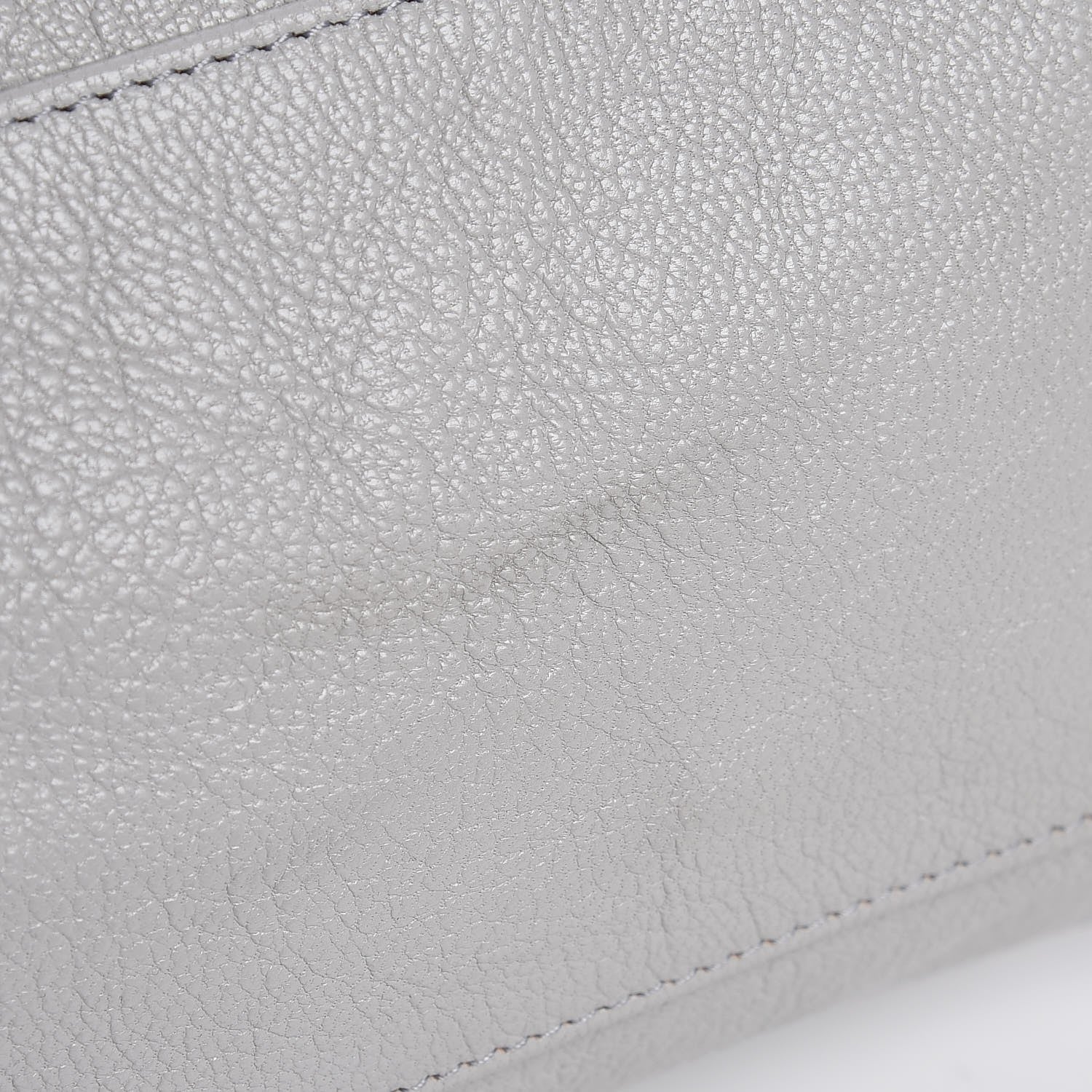 Louis Vuitton BALENCIAGA Chevre Gold Metallic Edge City Gris Perle 9 of 10