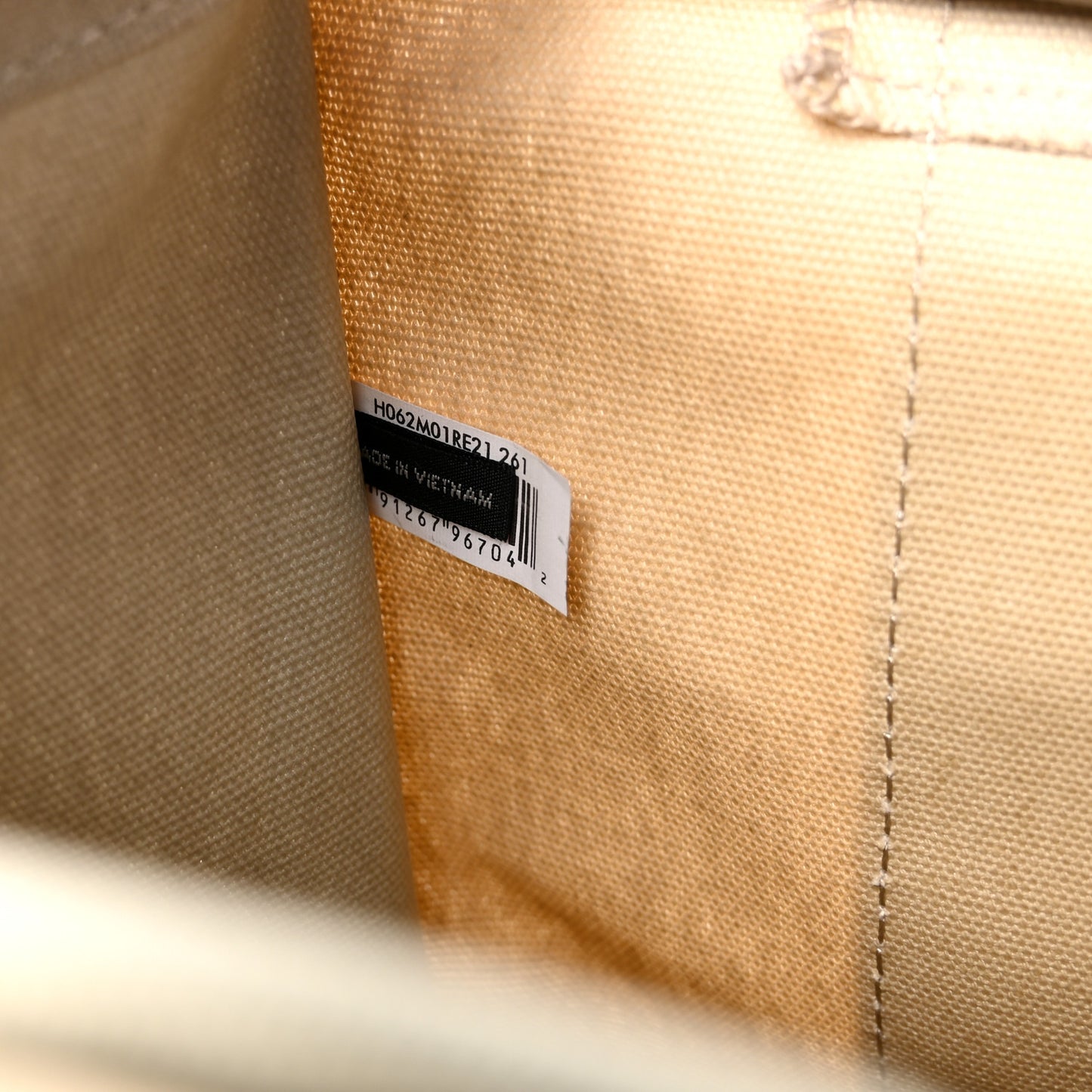 Cotton Canvas Colorblock Medium The Traveler Tote Bag Beige Multicolor