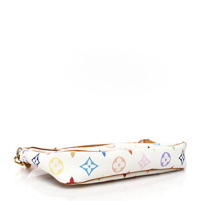 Louis Vuitton Monogram Multicolor Pochette Accessories White 3 of 8