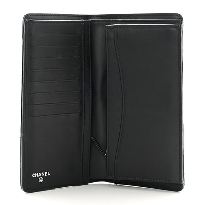 Chanel Patent Calfskin Quilted Yen Wallet Black 5 of 11