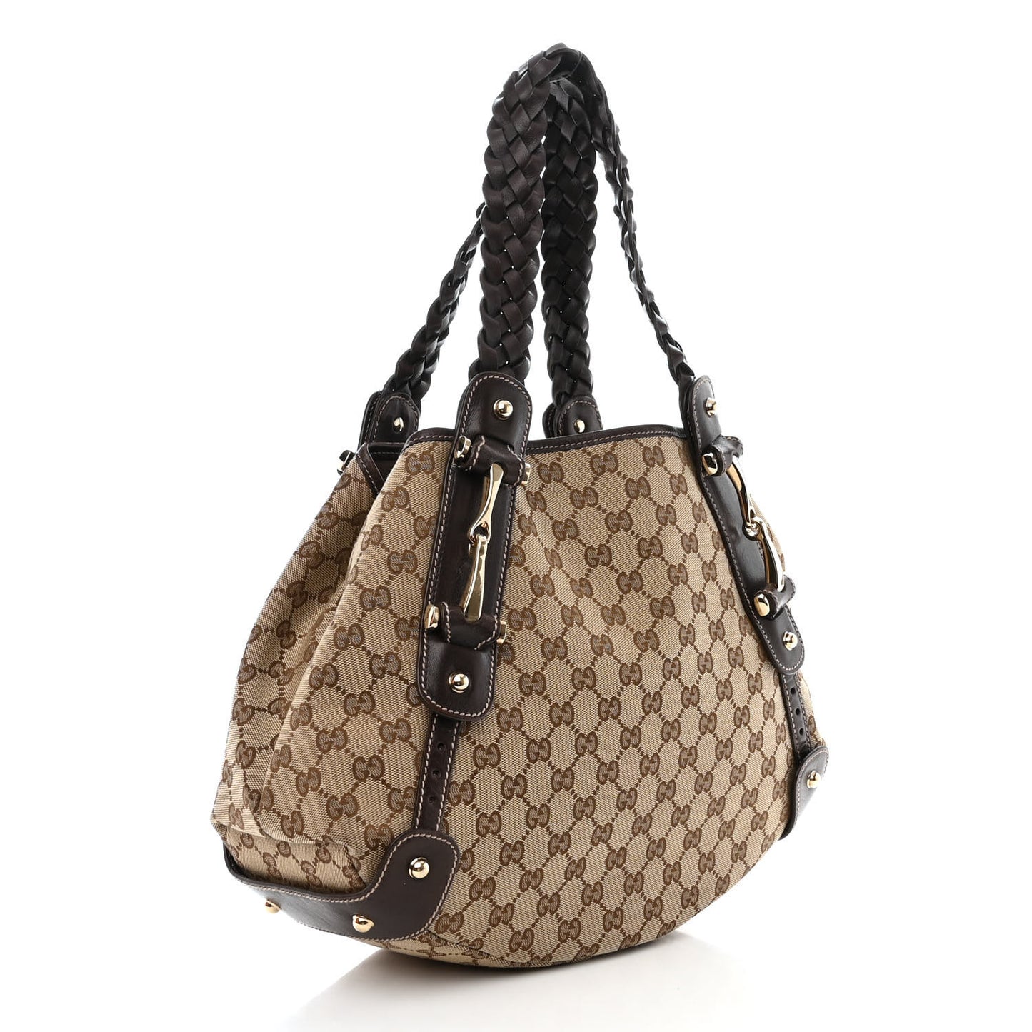 Monogram Small Pelham Shoulder Bag Dark Brown