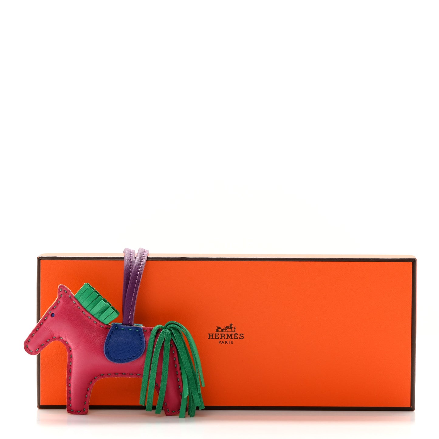 Milo Lambskin Grigri Rodeo Horse Bag Charm PM Menthe Bleu Electrique Soufre Violet Bleu Azur Rose Shocking