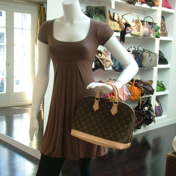 Louis Vuitton Monogram Alma Handbag Tote 2 of 9