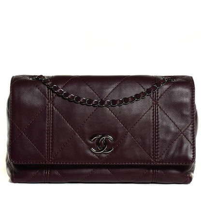 Chanel Lambskin Quilted Large Soft Touch Flap Burgundy 1 of 7