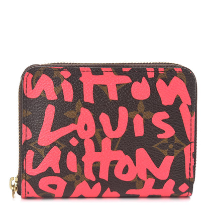 Louis Vuitton Monogram Graffiti Zippy Coin Purse Fuchsia 1 of 6