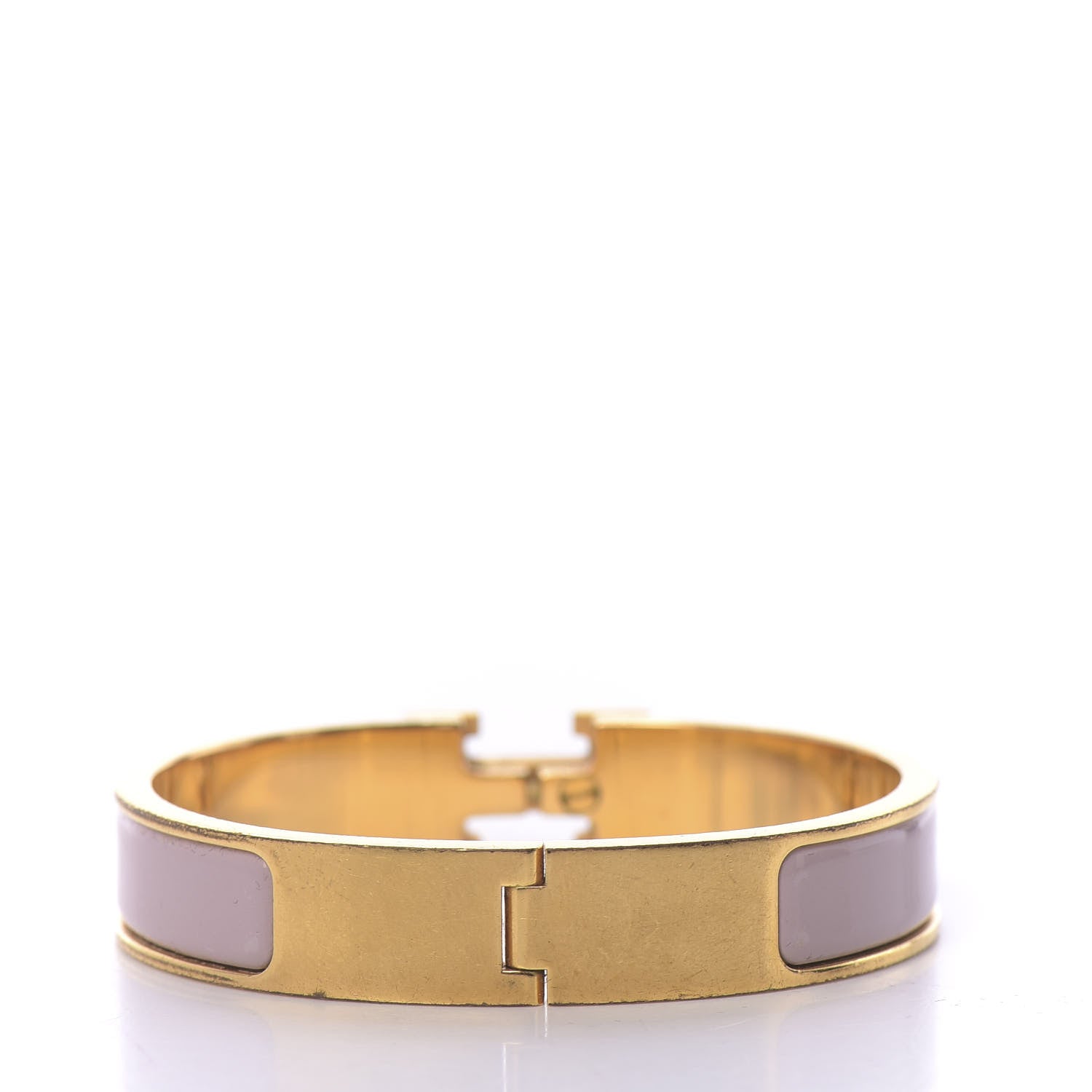 Hermes Enamel Clic Clac H Narrow Bracelet PM Rose Poudre 3 of 5