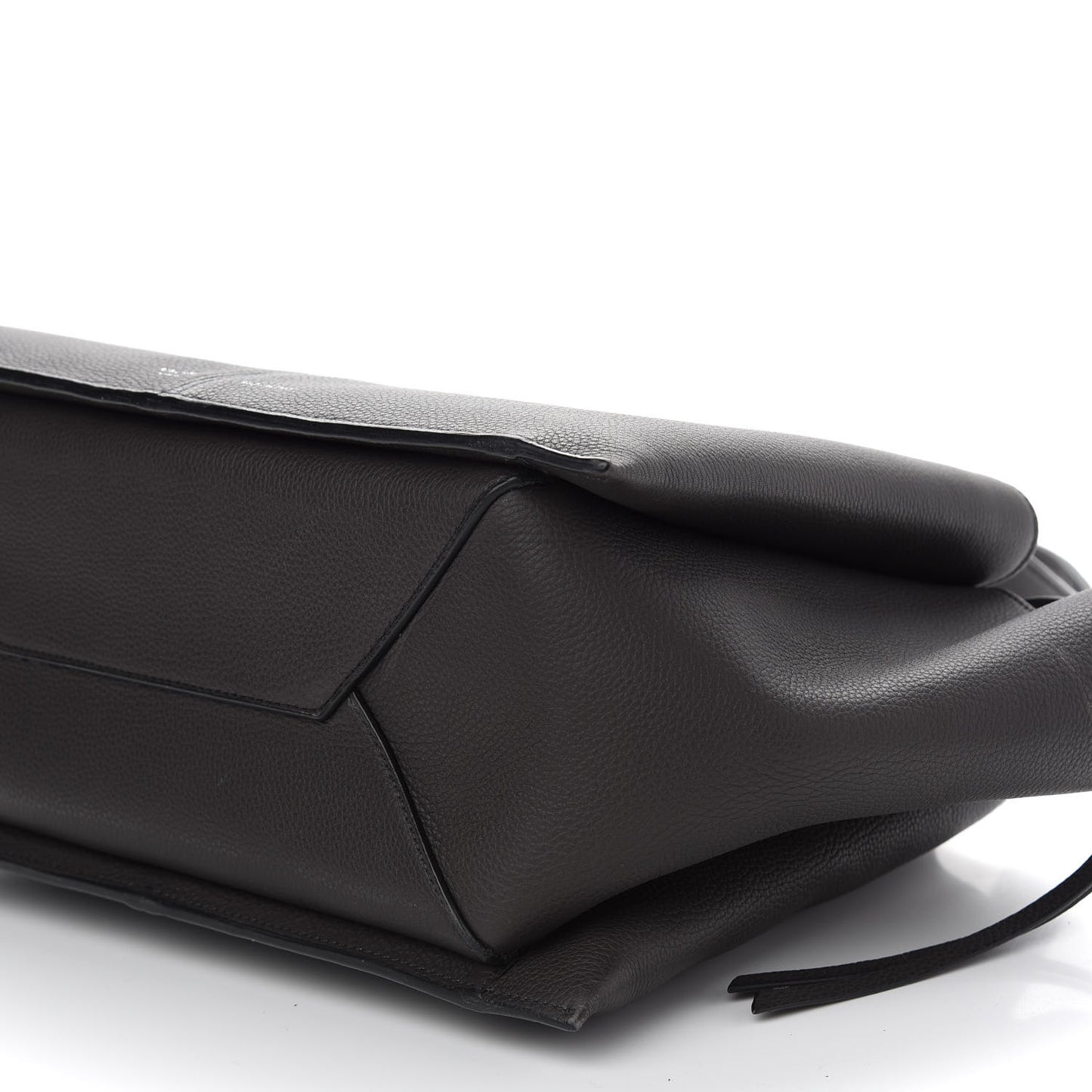 Baby Grained Calfskin Small Tri-Fold Bag Anthracite