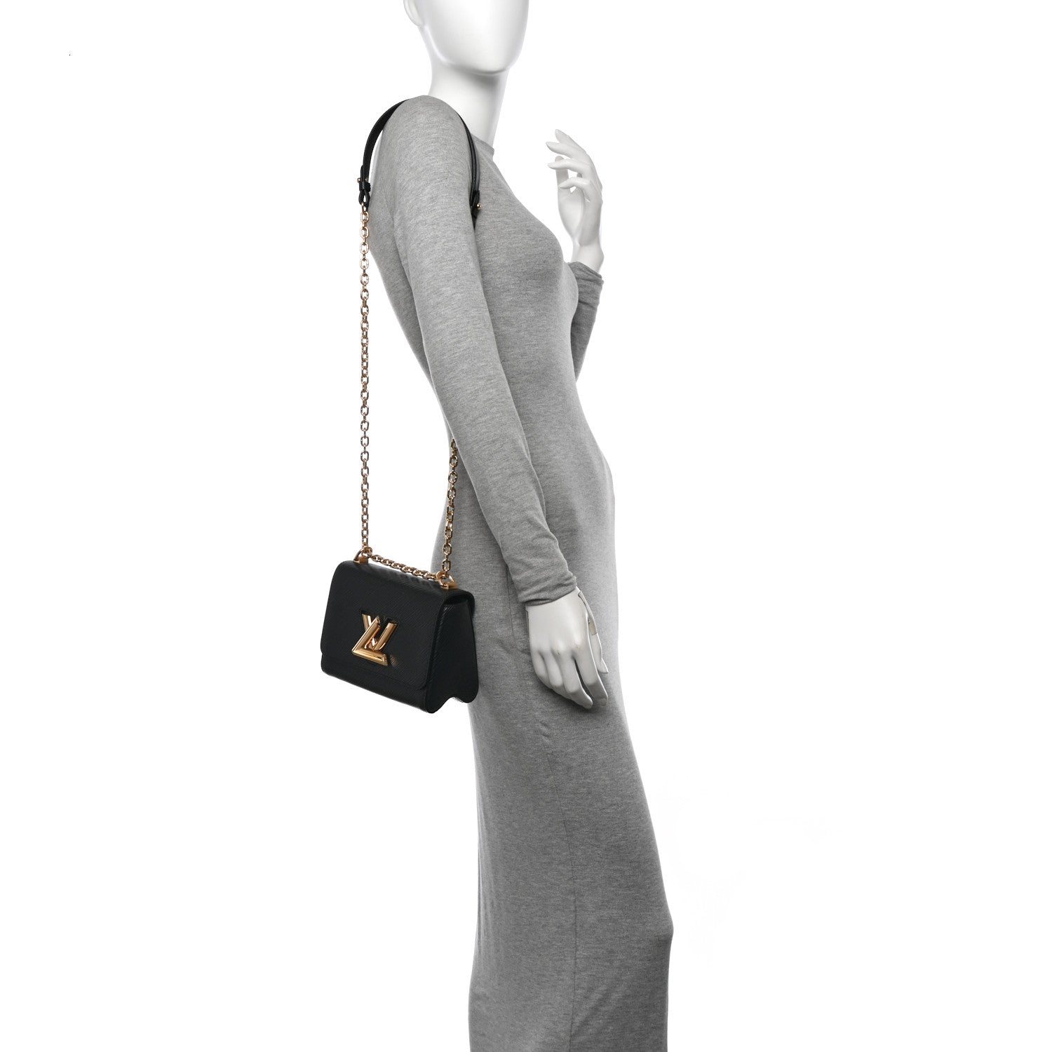 Louis Vuitton Epi Twist Shoulder Bag PM Black 2 of 10