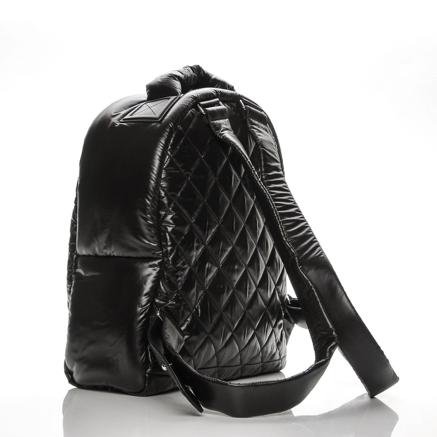Chanel Nylon Quilted Coco Cocoon Backpack Black 3 of 8