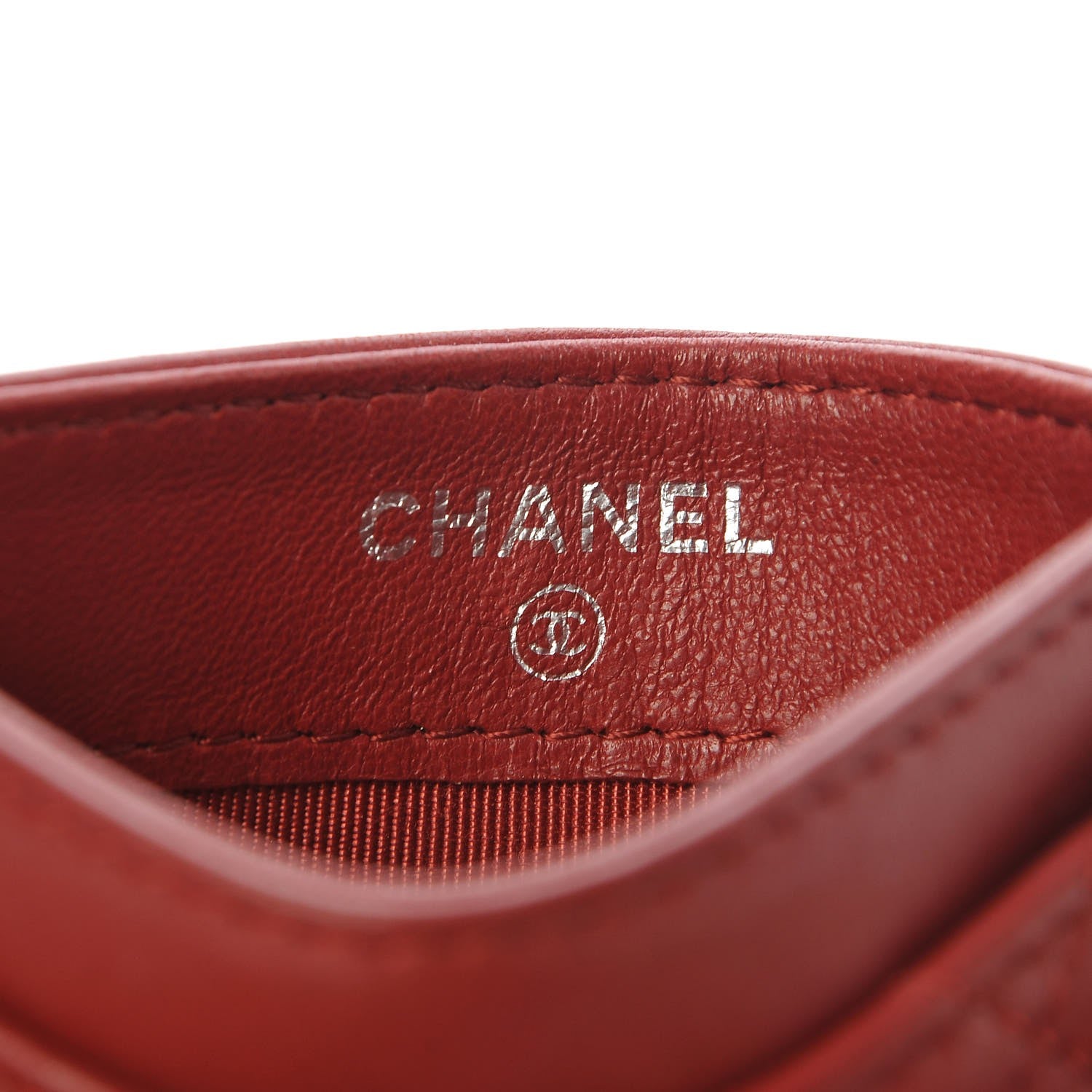 Chanel Lambskin Card Holder Red 6 of 9