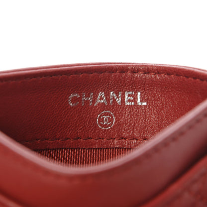 Chanel Lambskin Card Holder Red 6 of 9