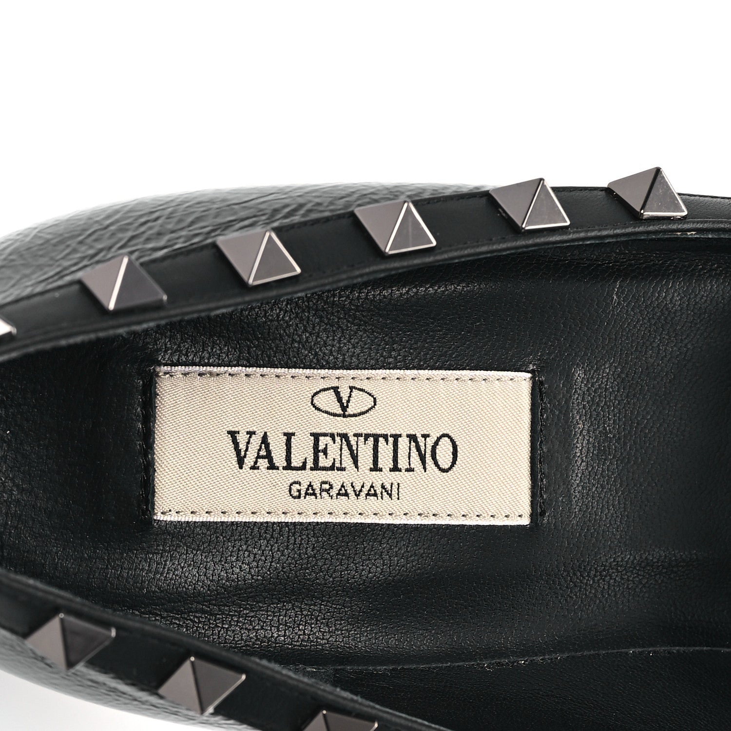 Valentino Garavani Patent Calfskin Rockstud 100mm Pumps 38.5 Black 8 of 10