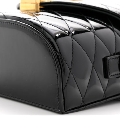 Saint Laurent Patent Matelasse Monogram June Box Bag Black 10 of 12