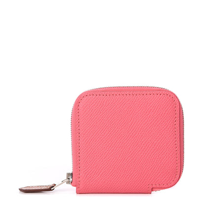 Hermes Epsom Silk'In Coin Purse Rose Azalee 1 of 5