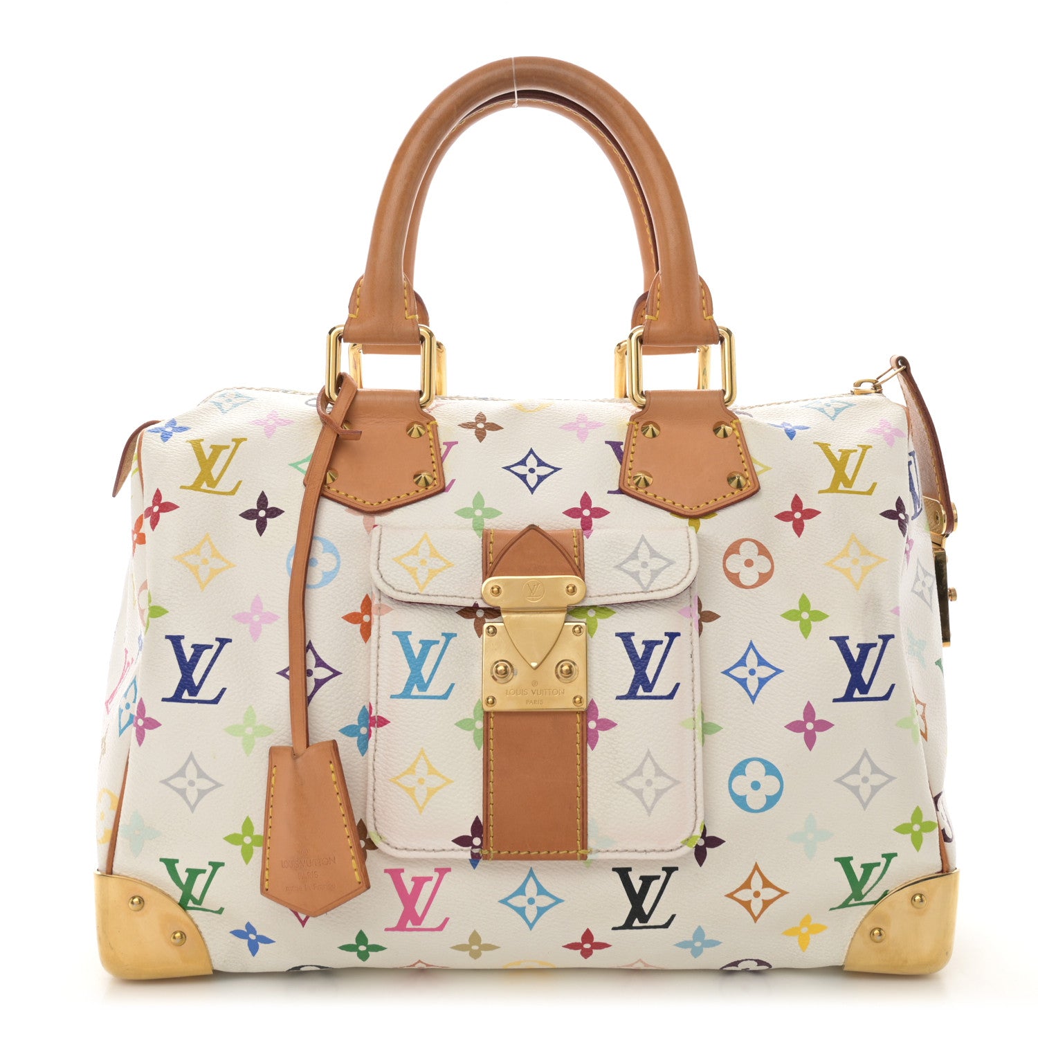 Louis Vuitton Monogram Multicolor Speedy 30 White 1 of 13