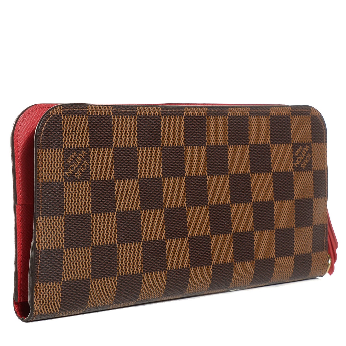 Damier Ebene Insolite Wallet Red