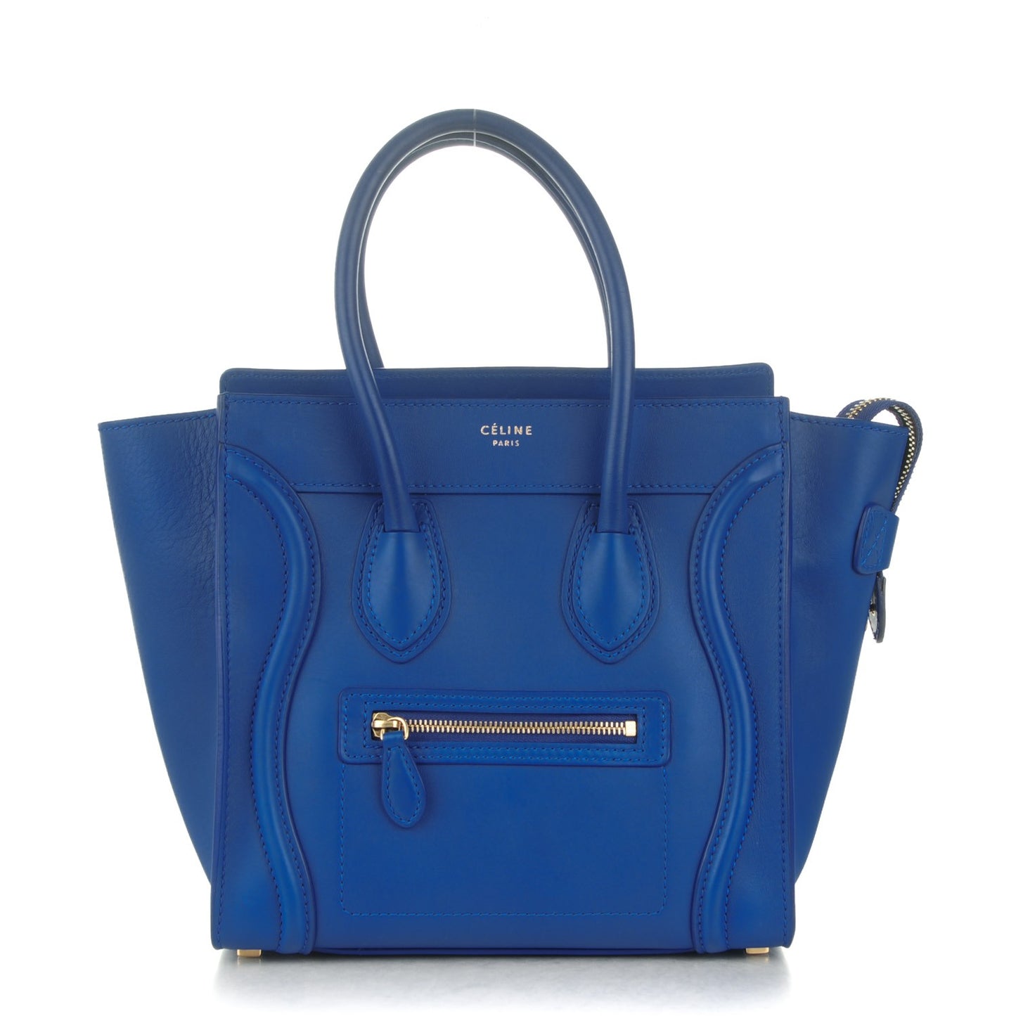Smooth Calfskin Micro Luggage Royal Blue