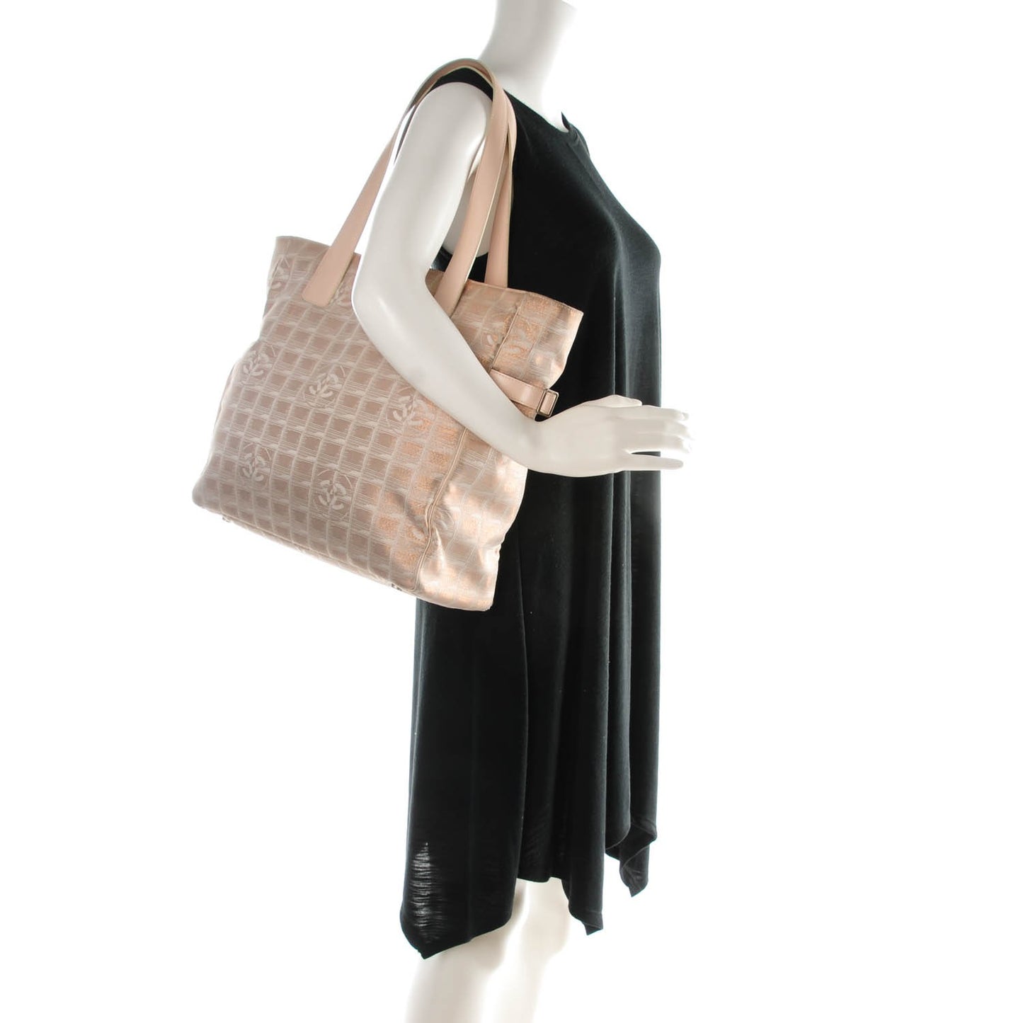 Nylon Medium Travel Tote Beige