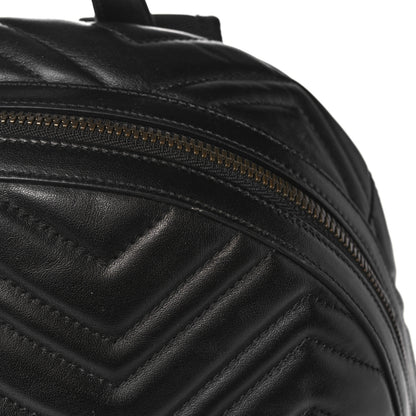 Gucci Calfskin Matelasse GG Marmont Day Backpack Black 12 of 13