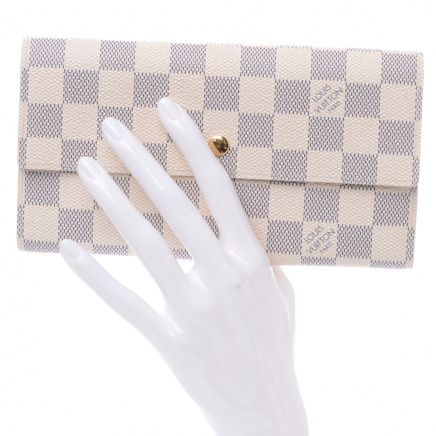 Louis Vuitton Damier Azur Porte Tresor International Wallet 2 of 6