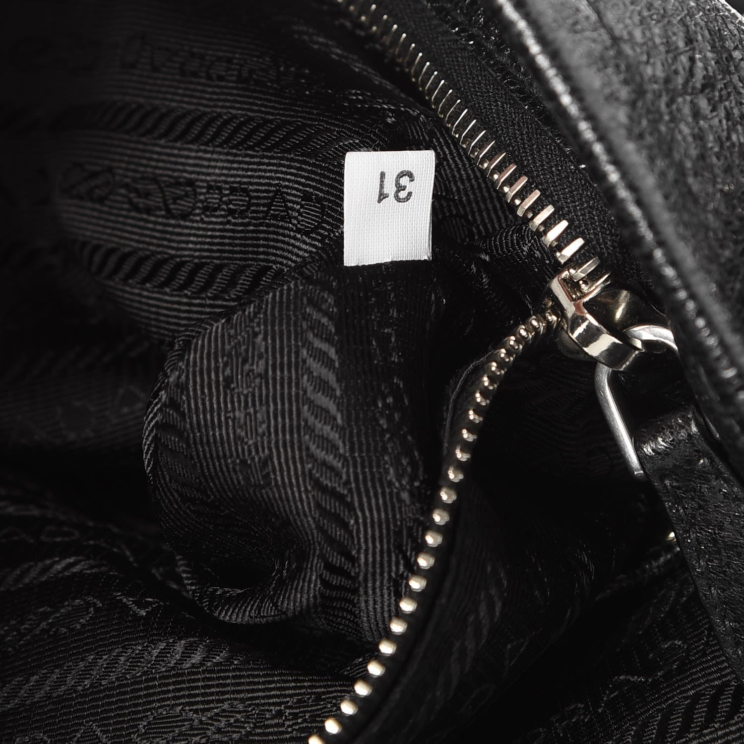 Prada Cervo Lux Chain Shoulder Bag Nero Black 6 of 7