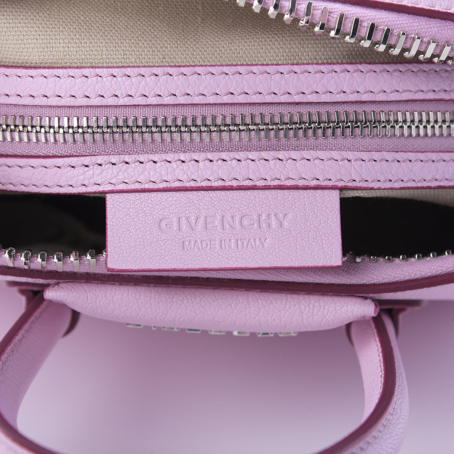 Givenchy Sugar Goatskin Mini Tri-Color Antigona Bright Pink White Fuchsia 8 of 9
