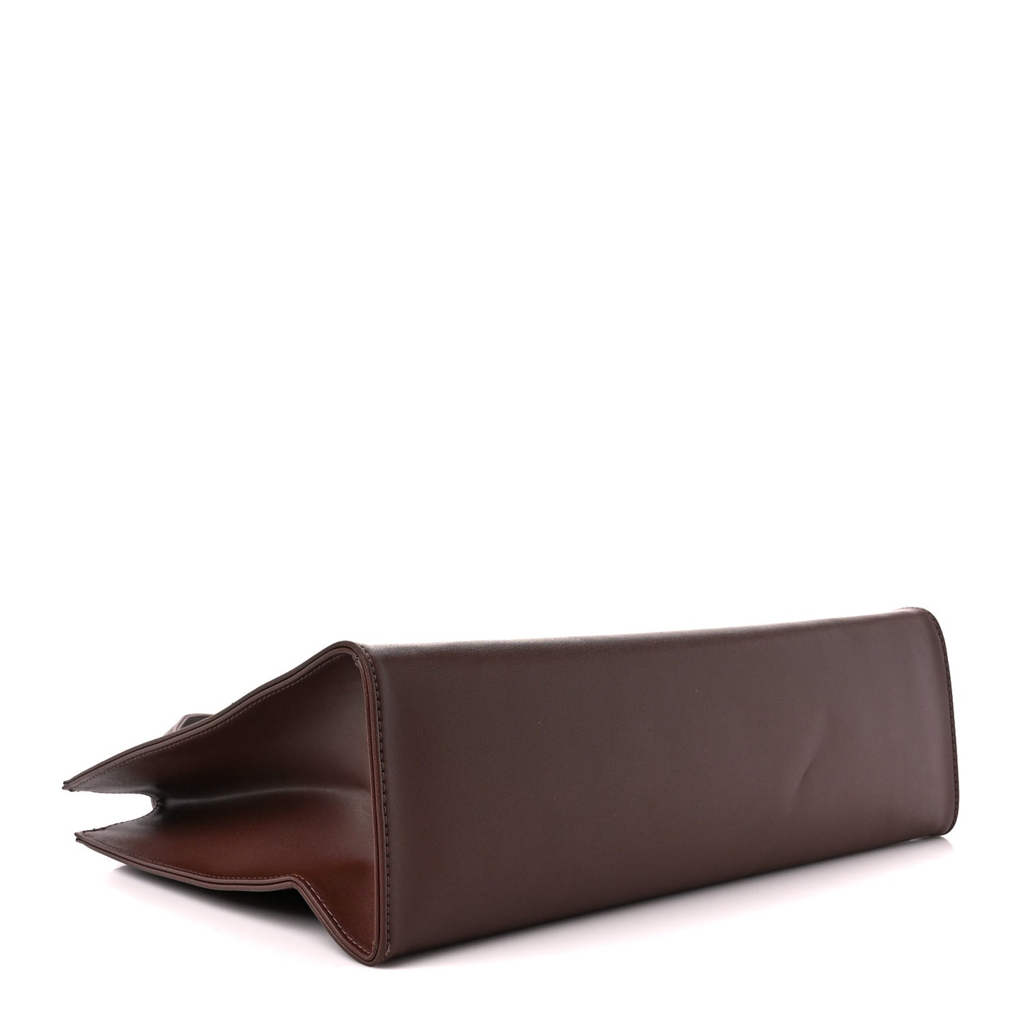 Vegan Leather Medium Shopping Bag Chocolate