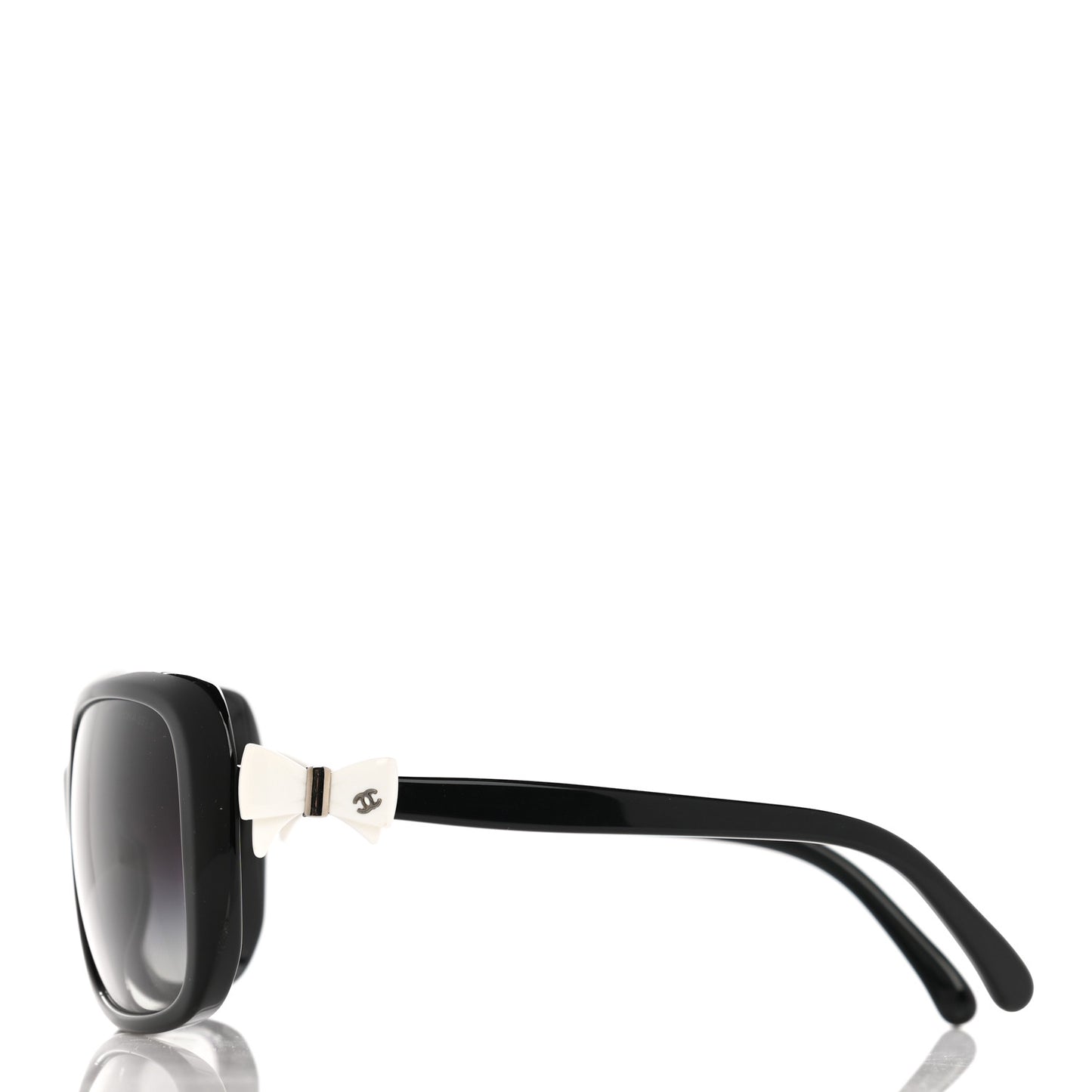 Acetate CC Bow Sunglasses 5171 Black White