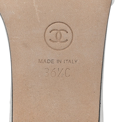 Chanel Lambskin Beaded CC Mules 36.5 White 6 of 8