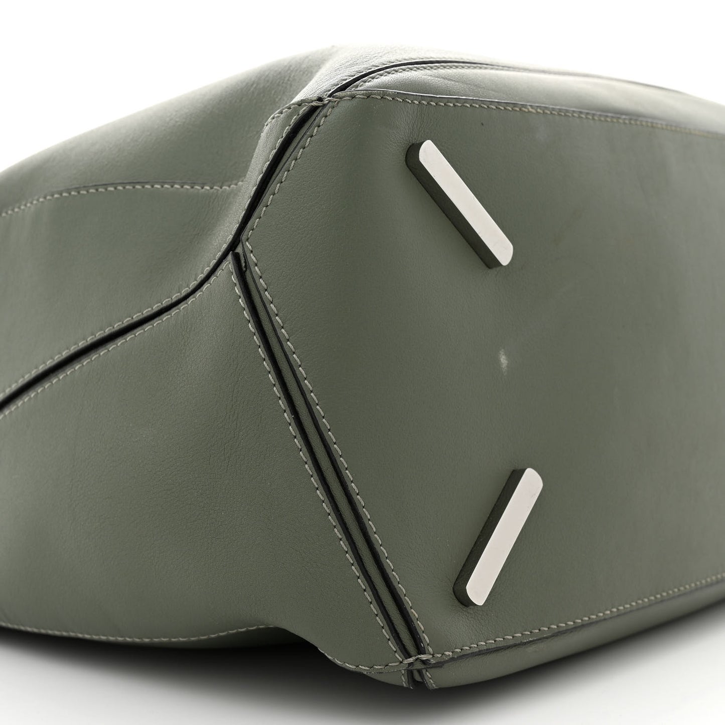Calfskin Large Puzzle Bag Dark Sage