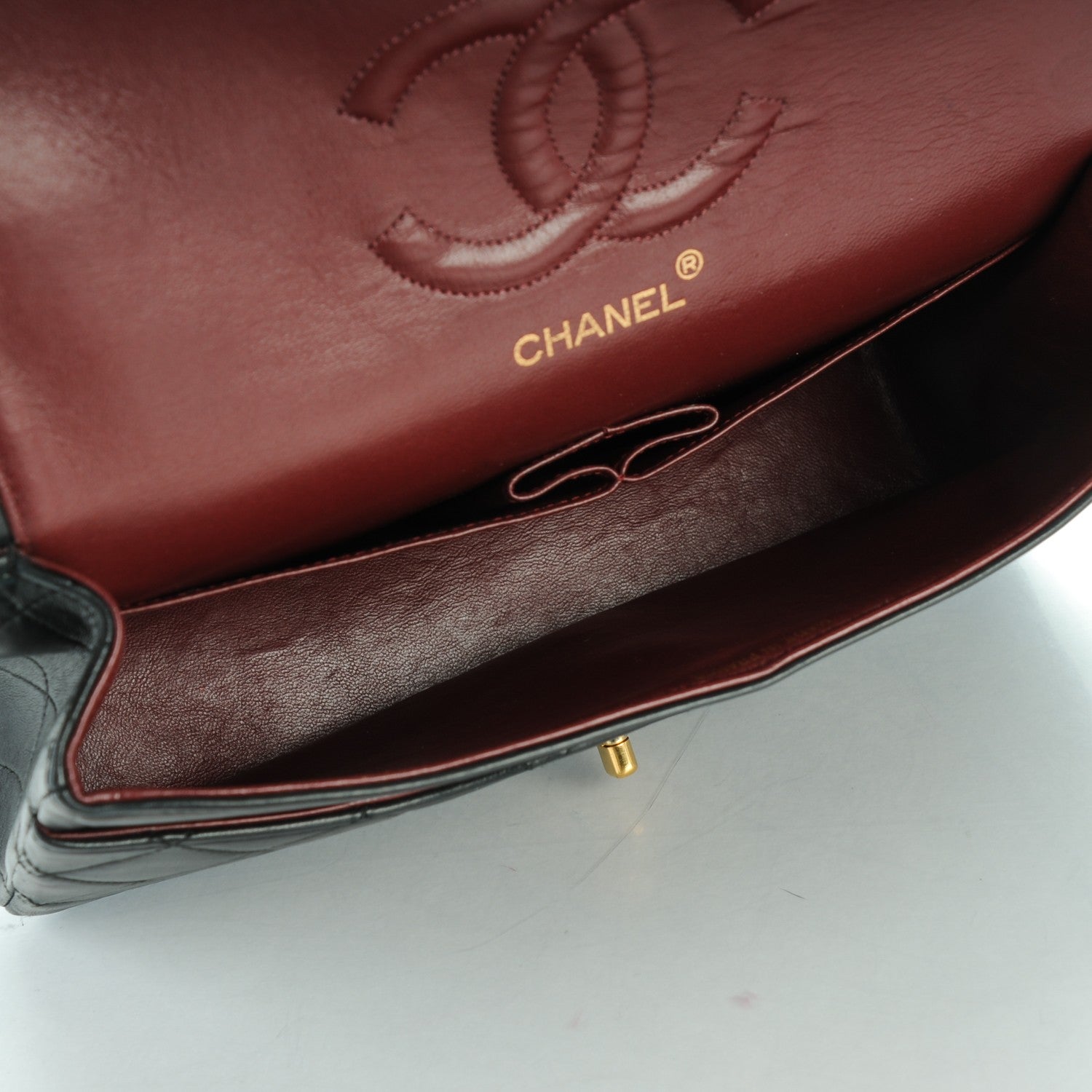 Chanel Lambskin Quilted Medium Double Flap Black 5 of 9