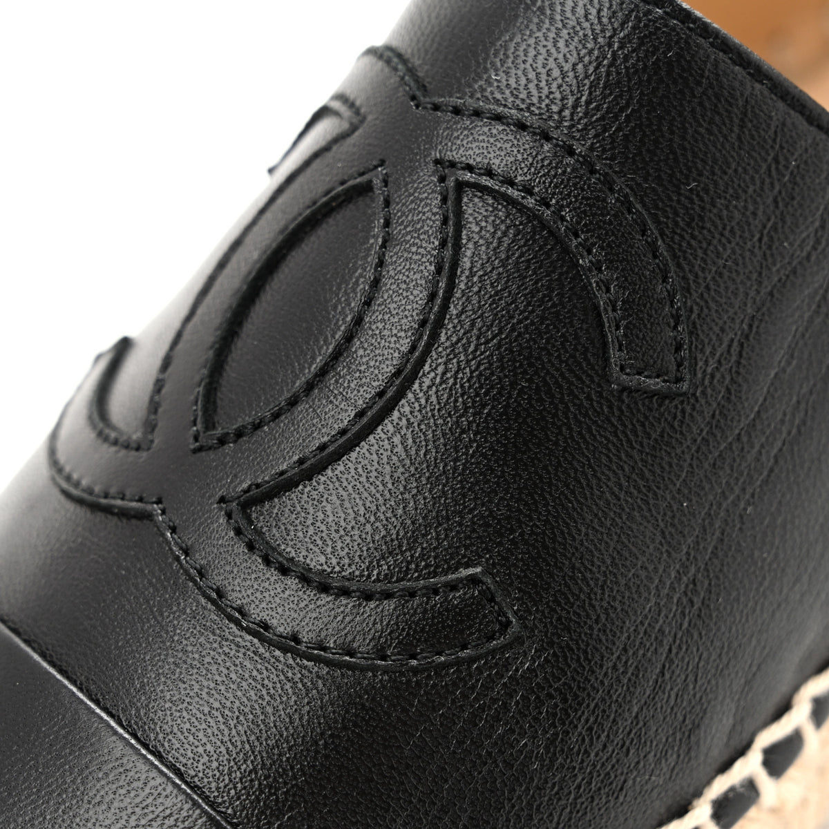 Lambskin CC Espadrilles 36 Black