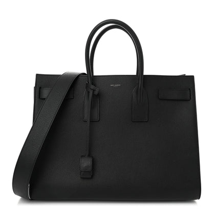 Saint Laurent Grained Calfskin Large Sac De Jour Carryall Black 1 of 9