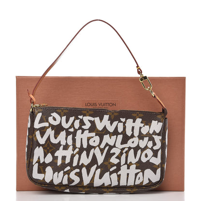 Louis Vuitton Monogram Graffiti Pochette Accessories Silver 9 of 9
