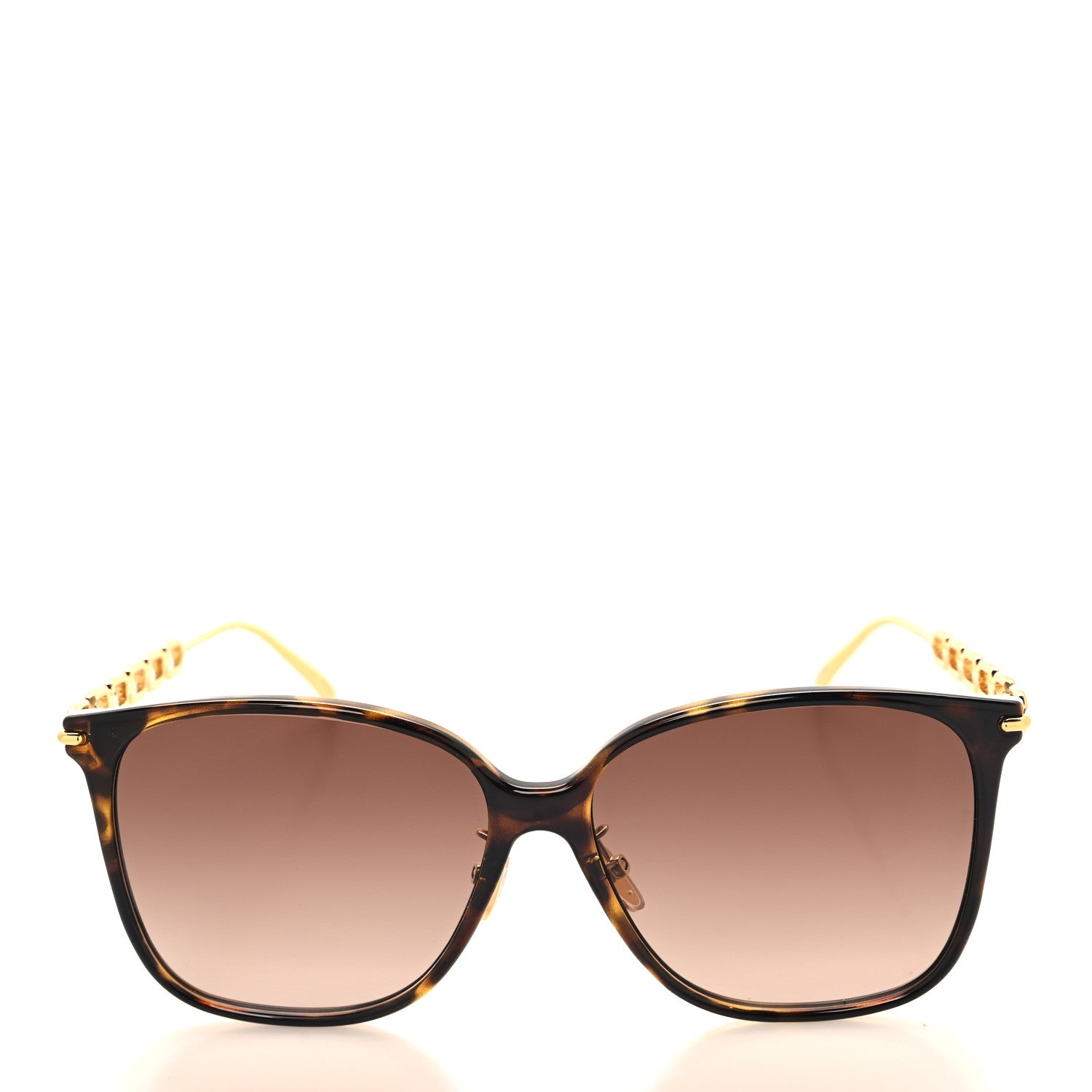Louis Vuitton Acetate Metal My LV Two Chain Classique Square Z1945U Sunglasses Havana Brown 2 of 7