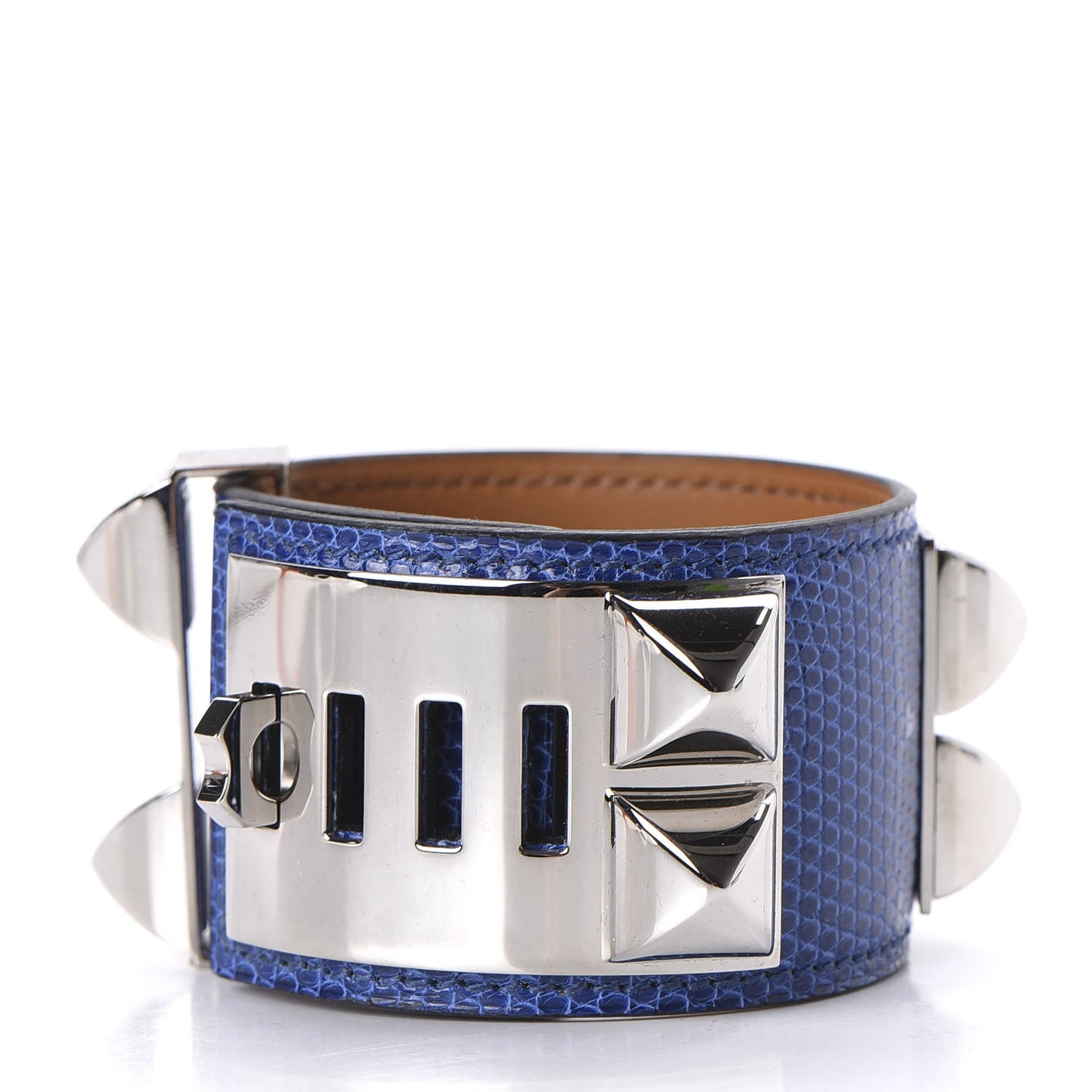 Lizard Collier De Chien CDC Bracelet T2 Bleu Saphir
