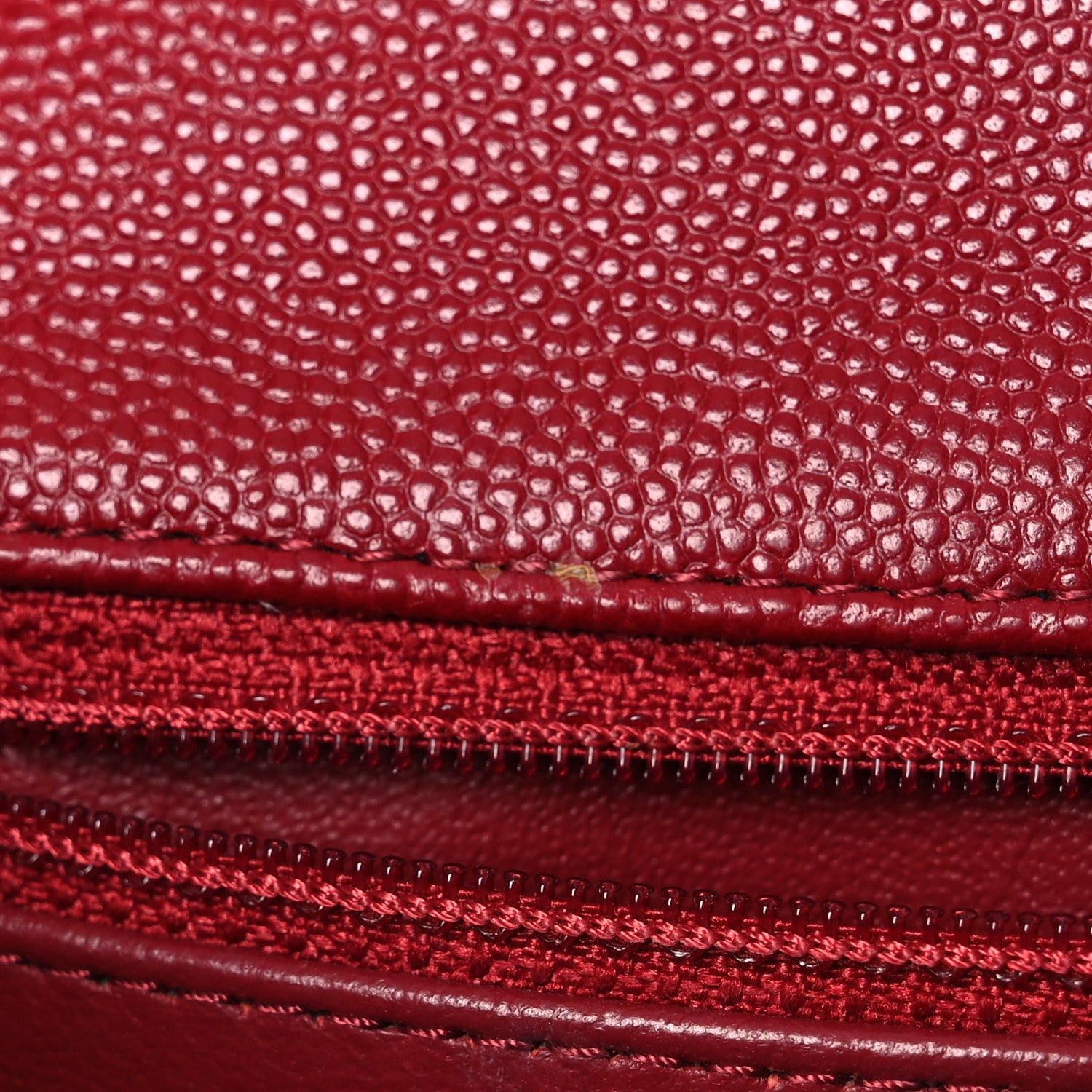 Chanel Caviar Quilted Mini Square Flap Red 13 of 13