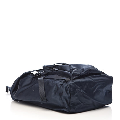 Prada Satin Double Buckle Backpack Dark Blue 4 of 11