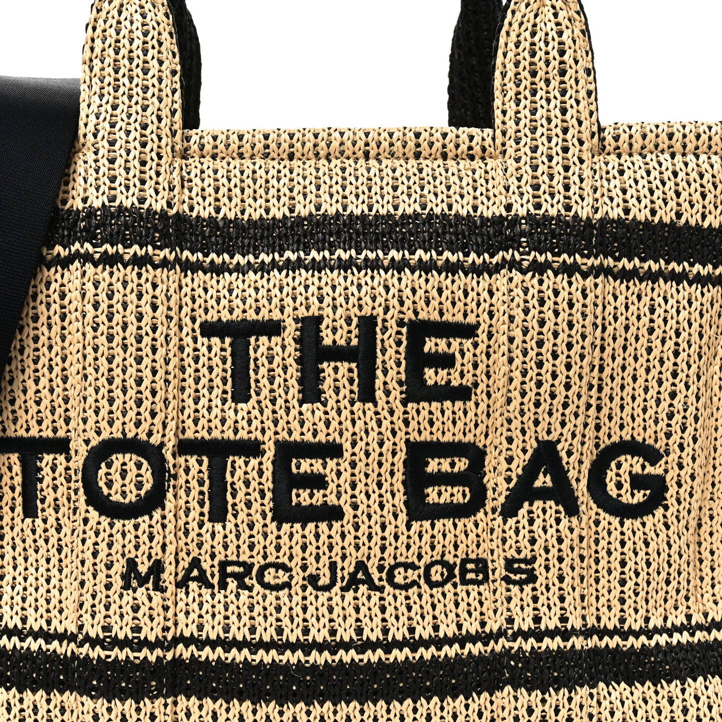Straw Jacquard Medium The Traveler Tote Bag Natural