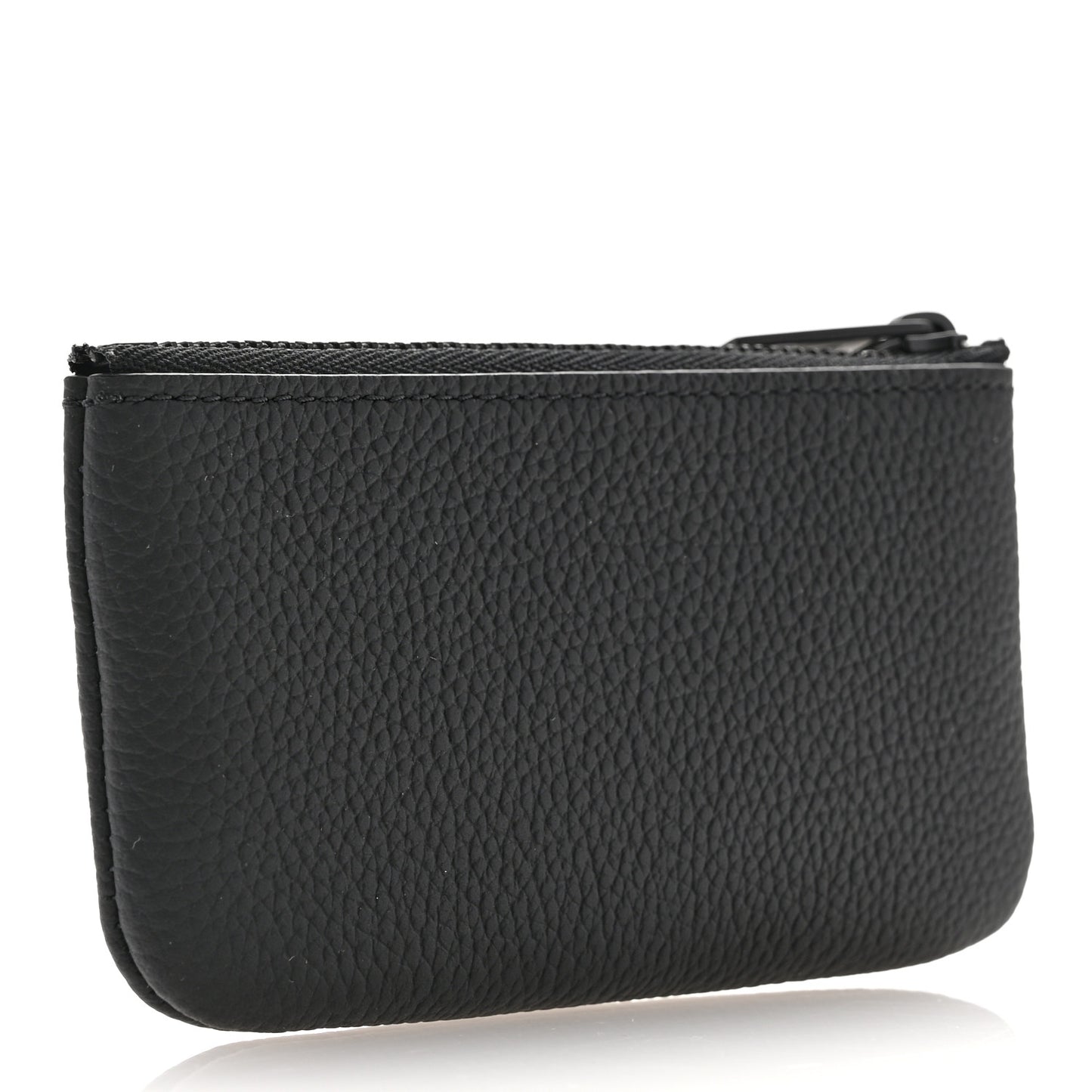Grained Calfskin Aerogram Key Pouch Black