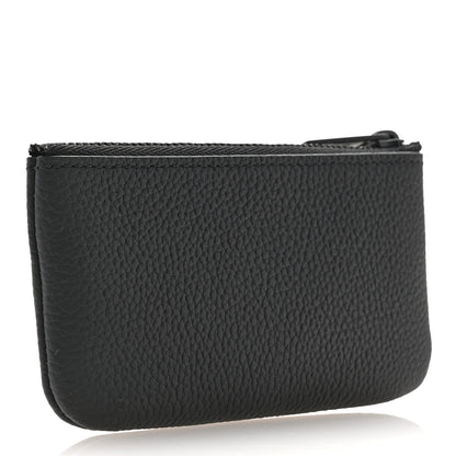 Louis Vuitton Grained Calfskin Aerogram Key Pouch Black 3 of 6