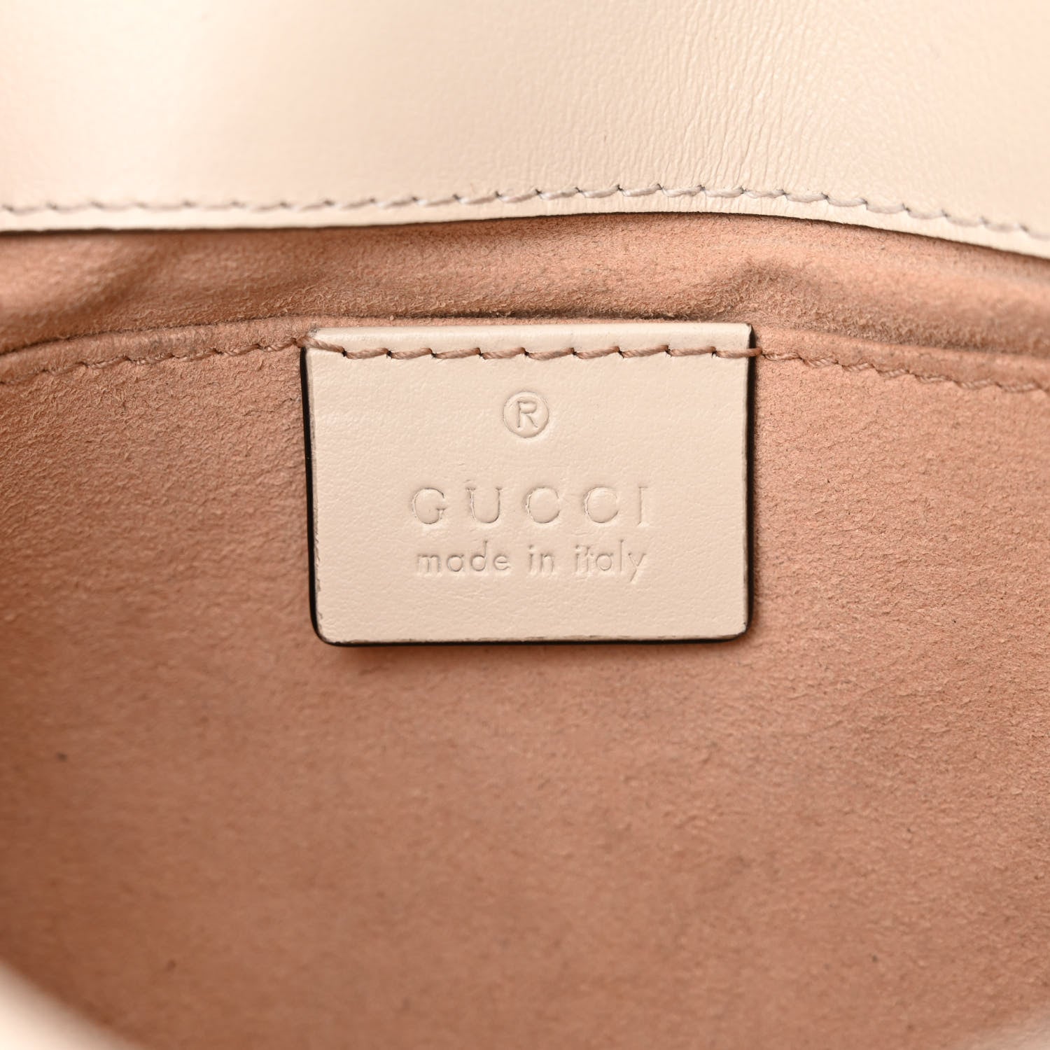 Gucci Calfskin Matelasse Mini GG Marmont Shoulder Bag White 6 of 13
