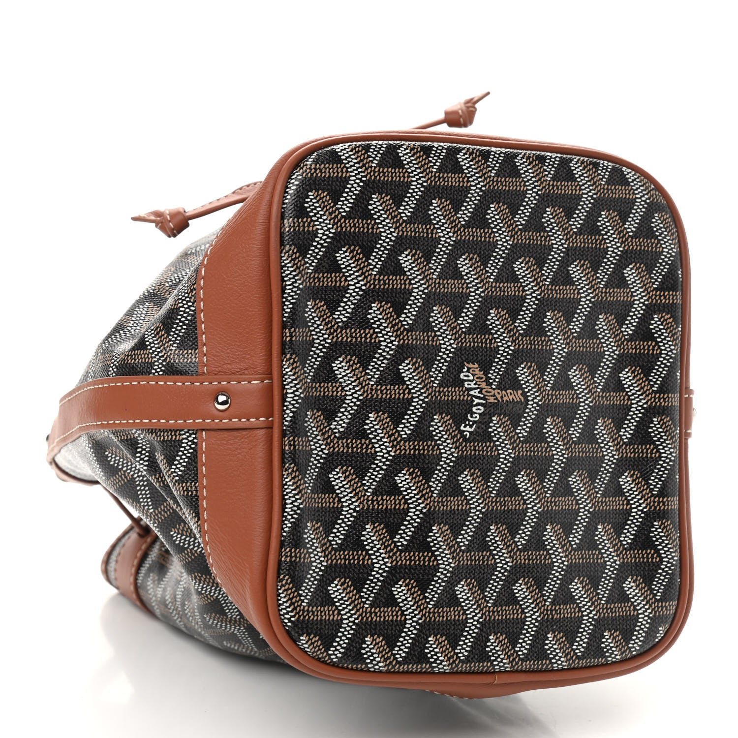 Goyard Goyardine Petit Flot Bucket Bag PM Black Gold 4 of 8