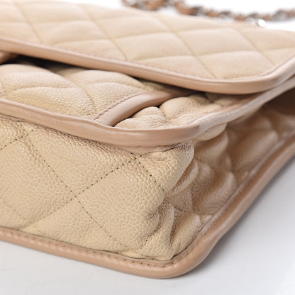 Chanel Caviar Quilted Large French Riviera Flap Beige 14 of 20